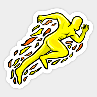 Fast Athlete Runner Sticker